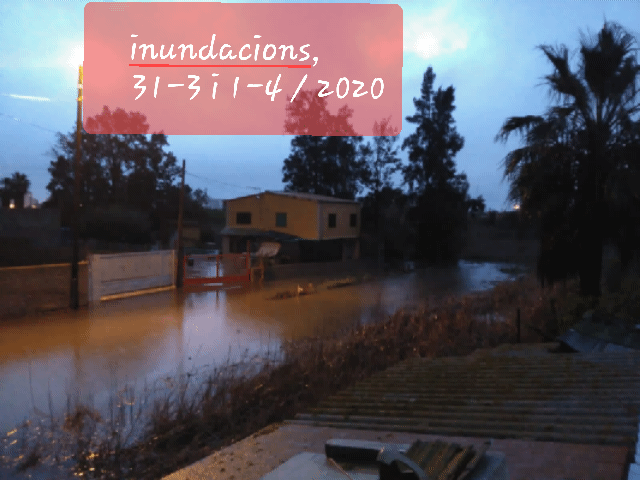 Inundaciones 31 de marzo y 1 de abril, en la zona del Cam Fondo