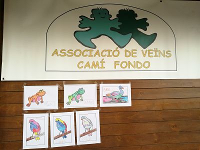 Av. Cam Fondo de Castell: Dibujos pintados por nios de la asociacin